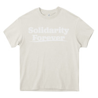 Cream solidarity forever Heavy Core Tee - linhVisuals