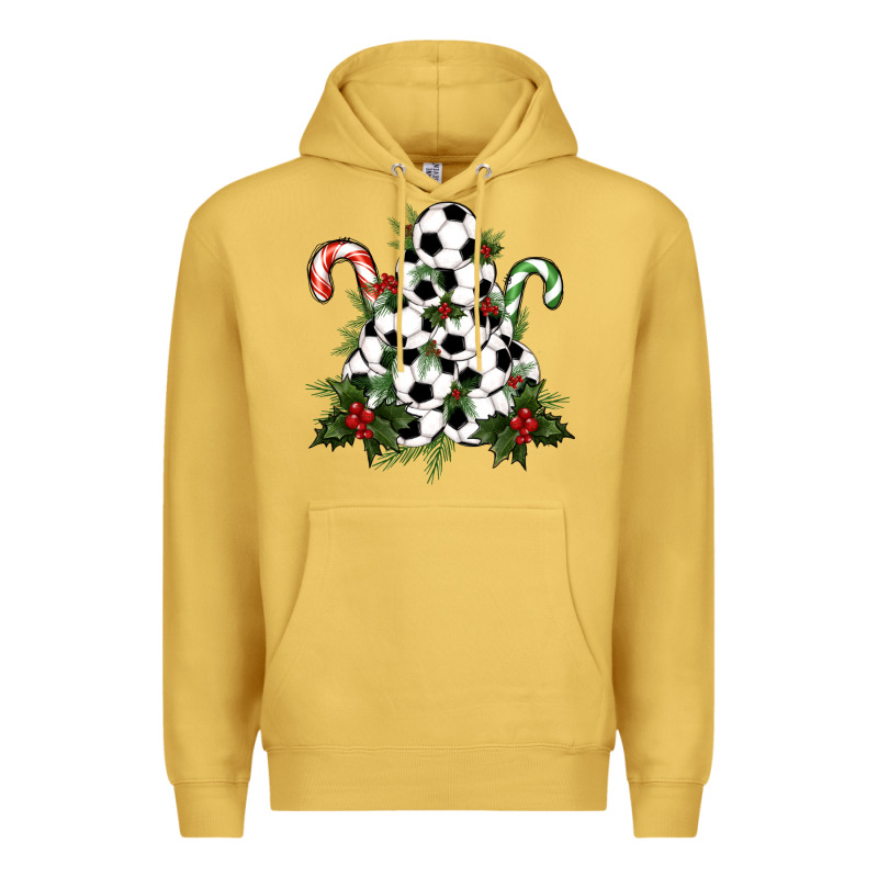 Soccer Tree Christmas Premium Hoodie by RanaPortraitStore | Teevron