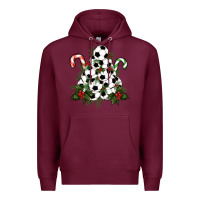 Burgundy soccer tree Christmas Premium Hoodie - RanaPortraitStore
