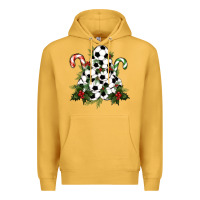 Mustard soccer tree Christmas Premium Hoodie - RanaPortraitStore