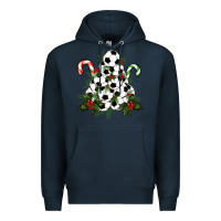 Navy soccer tree Christmas Premium Hoodie - RanaPortraitStore
