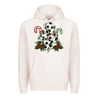 Pale Pink soccer tree Christmas Premium Hoodie - RanaPortraitStore