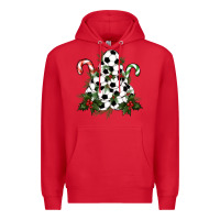 Red soccer tree Christmas Premium Hoodie - RanaPortraitStore