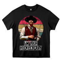 Black i'm your huckleberry Heavy Core Tee - linhVisuals