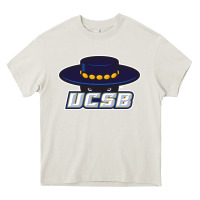 Cream uc santa barbara gauchos Heavy Core Tee - linhVisuals