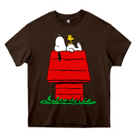 Chocolate Brown the doghouse Heavy Core Tee - linhVisuals