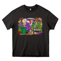 Asphalt Christmas Louisiana Mardi Gras trees Heavy Core Tee - FaDigitalArtStudio
