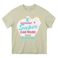 Mossy pink elephant car wash Heavy Core Tee - linhVisuals