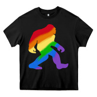Black bigfoot t  shirt rainbow bigfoot t  shirt Heavy Core Tee - linhVisuals