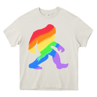 Cream bigfoot t  shirt rainbow bigfoot t  shirt Heavy Core Tee - linhVisuals