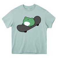 Arona skateboarding frog Heavy Core Tee - linhVisuals