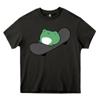 Asphalt skateboarding frog Heavy Core Tee - linhVisuals