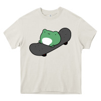 Cream skateboarding frog Heavy Core Tee - linhVisuals