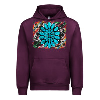Mauve Wine cowhide and serape gemstone background Urban Hoodie - RanaPortraitStore
