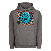 Pigment Tornado cowhide and serape gemstone background Urban Hoodie - RanaPortraitStore