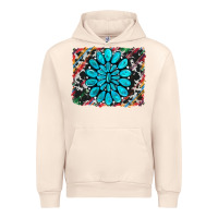 Sandshell cowhide and serape gemstone background Urban Hoodie - RanaPortraitStore