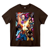 Chocolate Brown x men 3 Heavy Core Tee - linhVisuals
