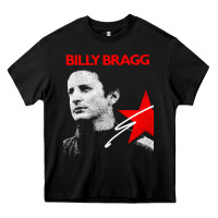 Black billy bragg müsic Heavy Core Tee - linhVisuals