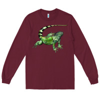 Burgundy İguana Long Sleeve Tee - LillyAllenDesigns