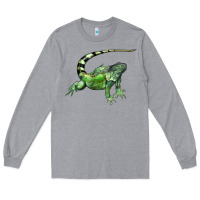 Heather Grey İguana Long Sleeve Tee - LillyAllenDesigns