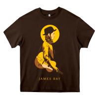 Chocolate Brown james bay müsic Heavy Core Tee - linhVisuals