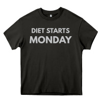 Asphalt diet starts monday Heavy Core Tee - linhVisuals