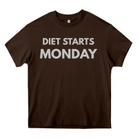 Chocolate Brown diet starts monday Heavy Core Tee - linhVisuals