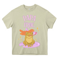 Mossy papa frog Heavy Core Tee - linhVisuals