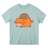 Arona sloth and highland cow Heavy Core Tee - linhVisuals
