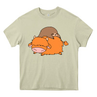 Mossy sloth and highland cow Heavy Core Tee - linhVisuals