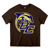 Chocolate Brown battery creek high school, beaufort Heavy Core Tee - linhVisuals