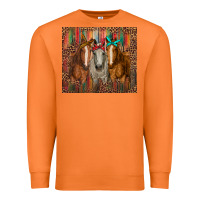 Carrot western horses with bandanas Premium Sweatshirt - RanaPortraitStore