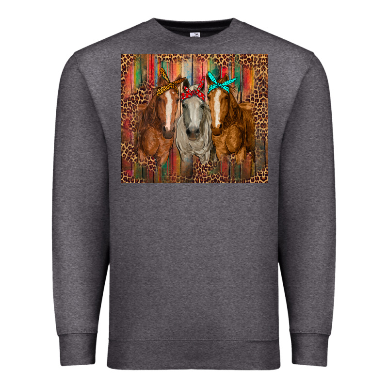 Western Horses With Bandanas Premium Sweatshirt by RanaPortraitStore | Teevron