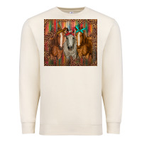 Sandshell western horses with bandanas Premium Sweatshirt - RanaPortraitStore