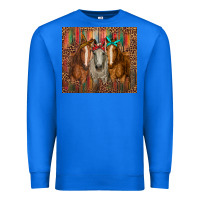 True Royal western horses with bandanas Premium Sweatshirt - RanaPortraitStore