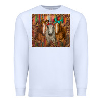 White western horses with bandanas Premium Sweatshirt - RanaPortraitStore