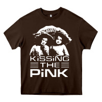 Chocolate Brown gift for men kissing the pink Heavy Core Tee - linhVisuals