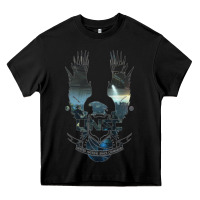Black unsc Heavy Core Tee - linhVisuals