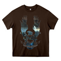 Chocolate Brown unsc Heavy Core Tee - linhVisuals