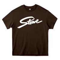 Chocolate Brown Stowe Heavy Core Tee - linhVisuals