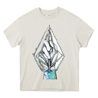 Cream volcom Heavy Core Tee - linhVisuals