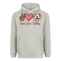 Moon Dust Peace Love Bulldog Heavyweight Hoodie - Jasminsmagicworld