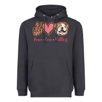 Smoke Peace Love Bulldog Heavyweight Hoodie - Jasminsmagicworld
