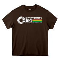 Chocolate Brown #commodore 64 Heavy Core Tee - linhVisuals