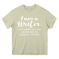 Mossy i am a writer Heavy Core Tee - linhVisuals
