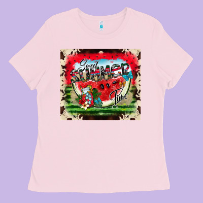 Sweet Summer Time Ladies Tee Designed By Cowhidedigitalart