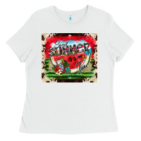 White Sweet Summer Time Ladies Tee - CowhideDigitalArt