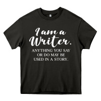 Asphalt i am a writer Heavy Core Tee - linhVisuals