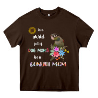 Chocolate Brown funny be a green cheek conure parrot bird mom mother sweatshirt Heavy Core Tee - linhVisuals