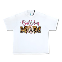 White Bulldog Mom Urban Heavy Tee - Jasminsmagicworld